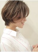 大人かわいい小顔耳かけショートボブ 担当山下