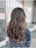 コントラストバレイヤージュ×アメジストパール
