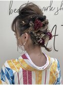 【ヘアセット・結婚式・成人式・卒業式】編みおろし×肩ボブ