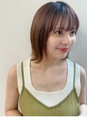 【BAYROOM横浜】スリークくびれボブ×キャメルベージュ