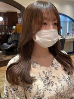 momo 韓国風くびれヘア大人かわいい美髪×チェリーブラウン☆