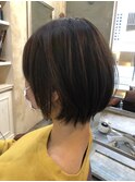 ショート/ひし形シルエット/.ふんわりショート/.ショートボブ