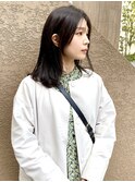 ワンカール 黒髪 ミディアムヘア 【木更津 ほたる野 高司 真】