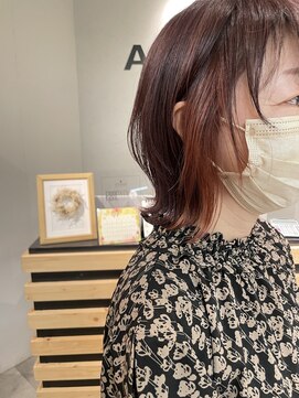 アイリー 名古屋(A/LEE) くびれボブ／インナーカラー