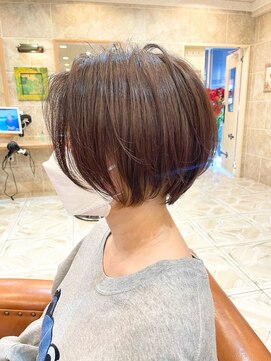 シャンティ 平岸店(Shanti) 20代から50代オススメ！ふんわり丸みショート　（担当）マサモト