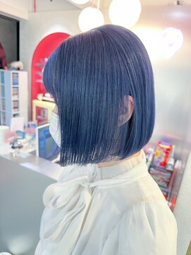 ボックスミコ(Box mico.) ボブで大人可愛く☆ネイビーブルー