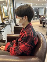 グランドライン(GRAND LINE)&nbsp;ダウンパーマ　韓国ヘア　センターパー　アップバング