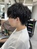【モテスタイルが叶う】メンズカット+特殊パーマ ¥11000