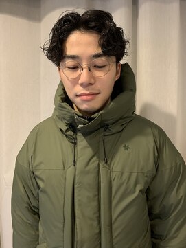 ヌース(NOOS) 七三パーマ