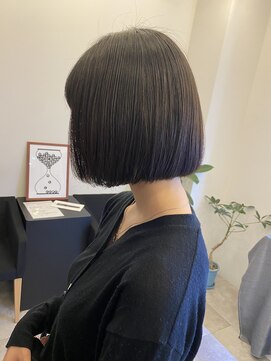 ジ エクト ヴィシア 心斎橋店(The Ect VIXIA) 前下がりボブ×まとまるボブ×地毛風ストレート×軽めボブ