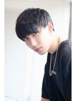 ソイクフ(SOY KUFU)&nbsp;MEN’S HAIR マッシュパーマアッシュブラックカルマパーマ