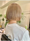 透明感抜群♪ダブルカラーブリーチミルクティーベージュ