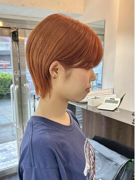アダット 錦糸町(Adatto) ハイトーンショート/ショートレイヤー/オレンジカラー