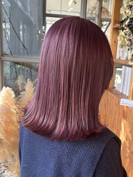 ニコル マスミダ(NICORU) チェリーレッド/外はねミディ