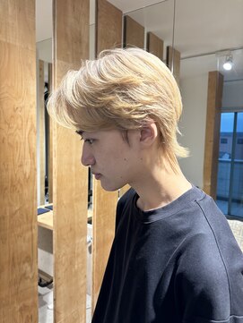 チャコレ 北千住店(Chacolle) 韓国風マッシュウルフ×ホワイトブロンド