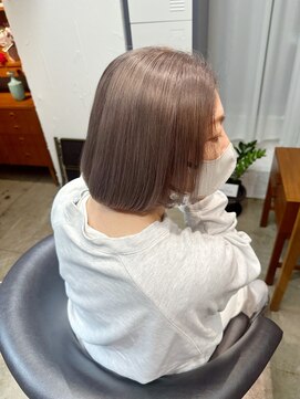 ワクリ エビス(wakuri ebisu) くすみベージュボブ２０代３０代４０代【恵比寿wakuri】