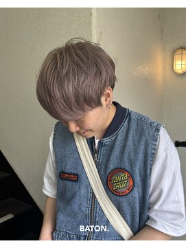 バトン(BATON) lavender beige/ラベンダーベージュ　マッシュショート