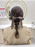 ゆるふわ♪結婚式お呼ばれ編み下ろしアレンジ◎