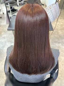 【佐々木】ほんのりピンクブラウンカラー