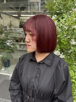 ツバメ ヘアー(TSUBAME HAIR)&nbsp;ワンブリーチでつくるレッドカラー