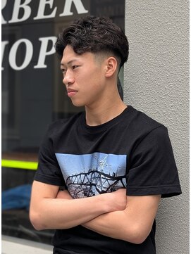 クフィア メンズヘアー カンポ 天王寺店(CUFFIA MENSHAIR CAMPO) スペインカールスパイキーショートツーブロックフェードカット