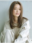 ☆ホワイトグレージュミニウルフデジタルパーマチェリーブラウン