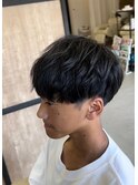 大分メンズナチュラルストレート刈り上げマッシュショート