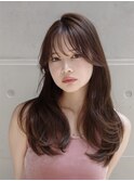 レイヤーカット/韓国レイヤー/韓国ヘア/顔まわりカット