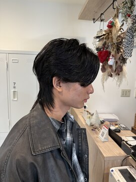 メンズライクミニウルフショートウルフウルフパーマ