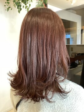 ブリーチなし　大人艶カラー　