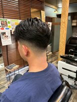 スタンドバーバー 柏(STAND BARBER)&nbsp;MEN’S HAIR/サーフカール/刈り上げセンターパート/柏