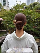 バサラ 大阪梅田店(VASARA) 訪問着 ヘアセット セミロング 和髪 まとめ髪 礼装 大阪