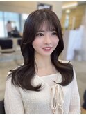 韓国ヘア＊くびれ巻き×グレージュカラー○伊藤