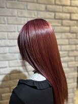 プルネ 藤枝(Plune)&nbsp;ブリーチ一回～ピンクレッド