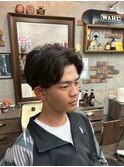 MEN’S HAIR/サーフカール/刈り上げセンターパート/印西
