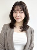 ミディアムヘア×レイヤーカット*顔周り*髪質改善トリートメント