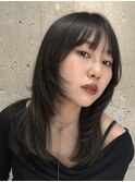 ミディアム/ロング/レイヤーカット/顔周り/10代20代30代/表参道