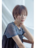 ページボーイ美容室 【横顔が綺麗に見える】丸みショート