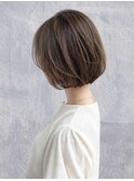 くびレイヤーエモージュグレージュカラーくびれショート/国分寺