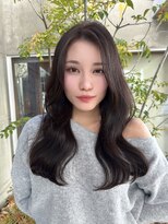 クティエ(Cuthie)&nbsp;#韓国ヘア#暗髪ロング#前髪なし#ヨシンモリ#20代#30代