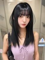 ヴィヴィッド オモテサンドウ(ViViD omotesando)&nbsp;ブルージュカラー 髪質改善ストレート 顔周りレイヤー 透明感