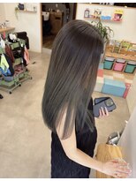 オリビアヘアー(OLIVIA HAIR)&nbsp;デザインカラーグレー×髪質改善トリートメント