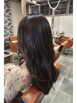 トランクヘアデザイン 大宮(TRUNK hair design)&nbsp;韓国風レイヤーカット｜艶髪ダークブラウン×ロング