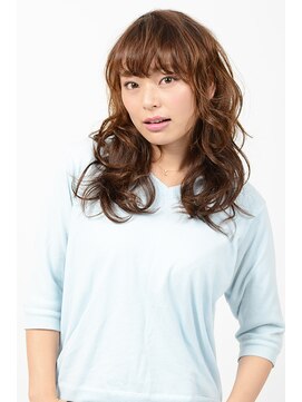 ヘアメイク アース 新宿御苑店(HAIR & MAKE EARTH) ほつれウェーブ＆フリンジバングスタイル【EARTH四ツ谷】
