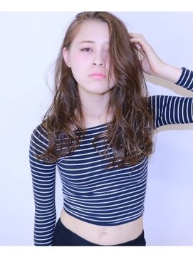 ヘアサロンM 新宿 【M／艶アッシュ】ニュアンスロング