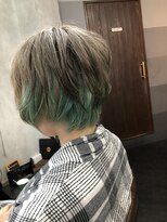 モノ アンド イニ(Mono & inni) 【奈良/inni hair】イニ インナーカラー ターコイズ