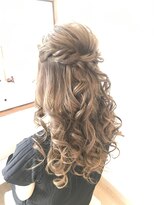 ロカット サロン(Roquat Salon)&nbsp;ロングハーフアップブライダル【ヘアアレンジ　立川南/立川】