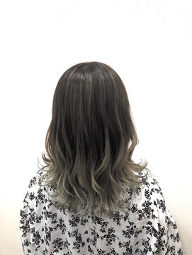 チョコンテ(choconte.) バレイヤージュカラー☆ホワイトグレージュ【仲村たくろー】