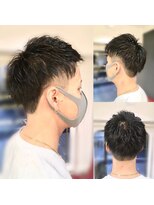 ディーリンク 南橋本店(HAIR MAKE DLINK) 短めメンズツーブロック