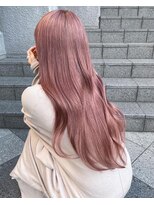 ロージアバイアルティナ(ROSIER by artina) ショコラピンク_暖色系カラー_シースルー前髪_カシスブラウン3